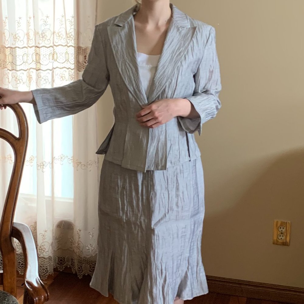 Silver-gray suit